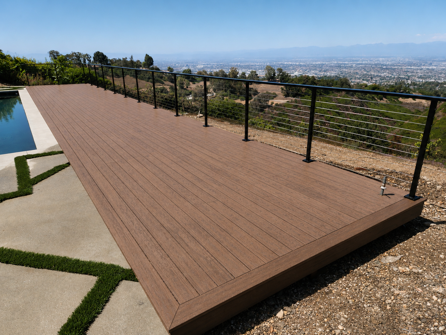Cable and aluminum railing in Manhattan Beach