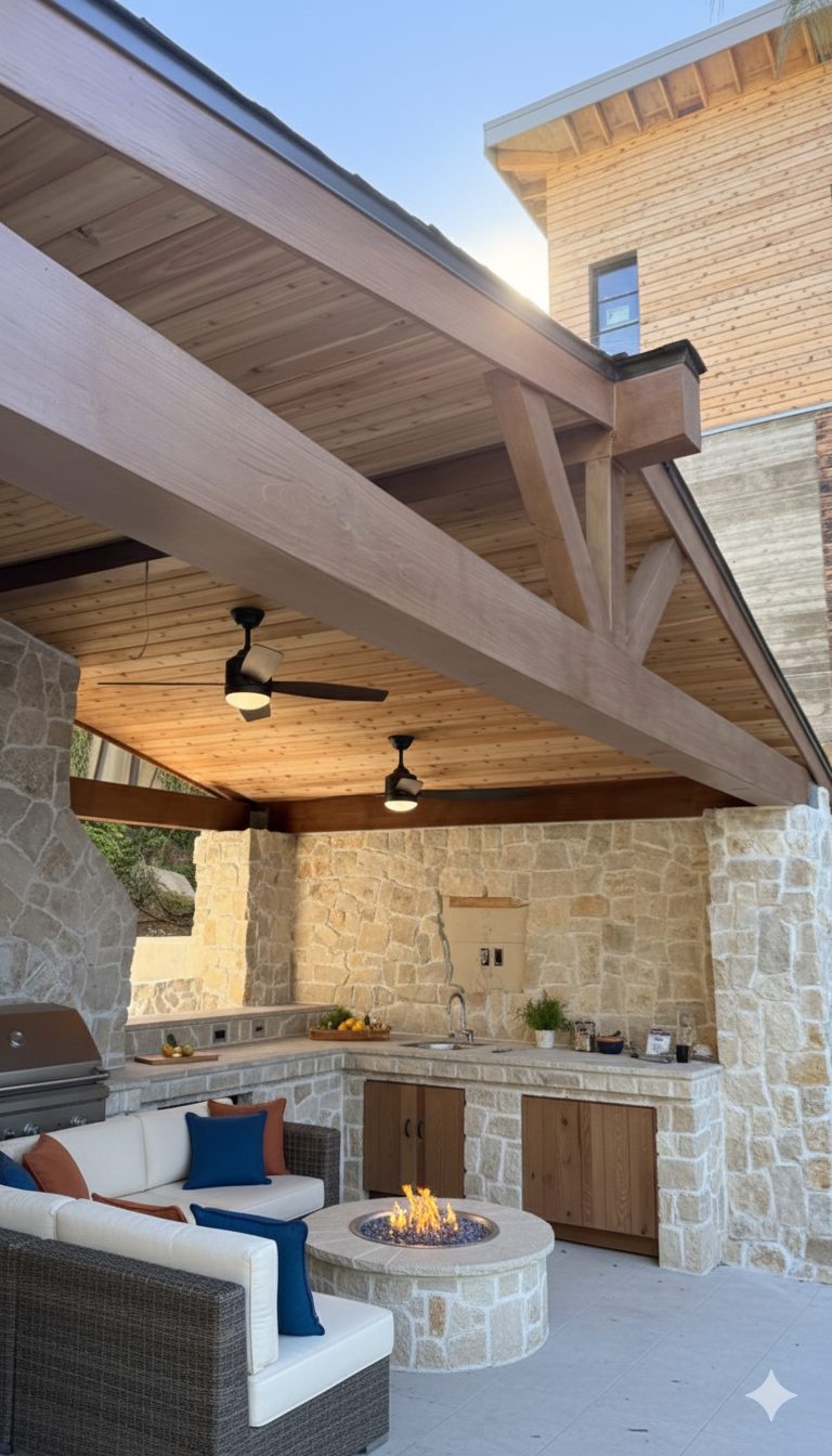 Before and after backyard transformation - Moda Outdoor Living Los Angeles