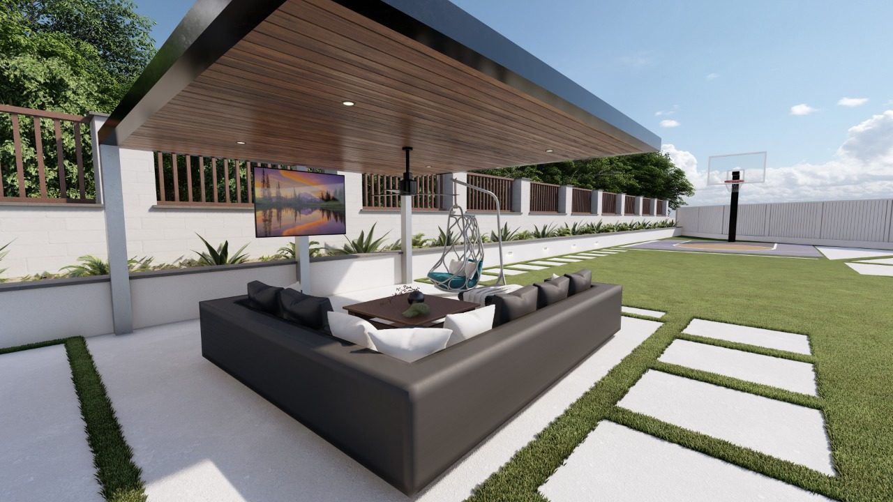 Perfect paver patio design in Los Angeles backyard