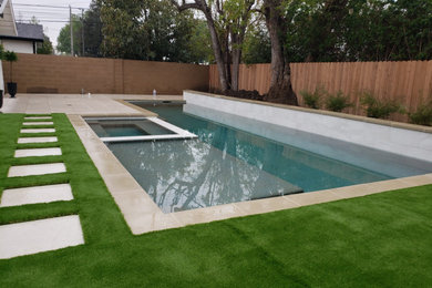 Modern driveway design transforming Los Angeles home