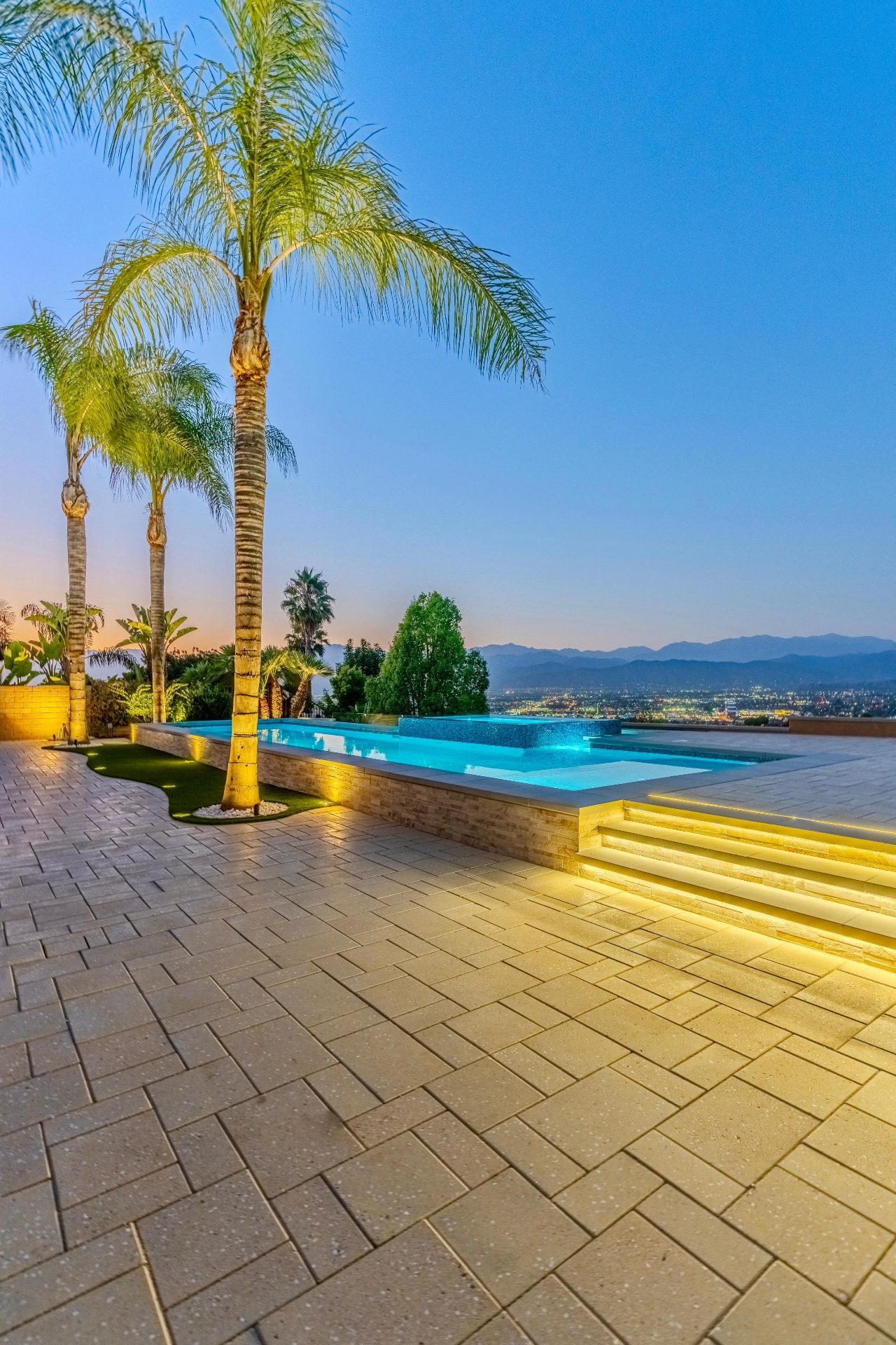 Premium paver patio installation in Los Angeles backyard